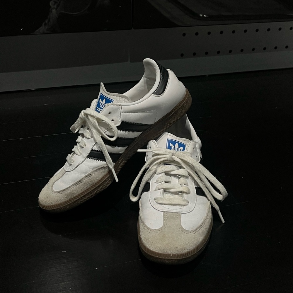 Adidas Sambas White Black & Grey